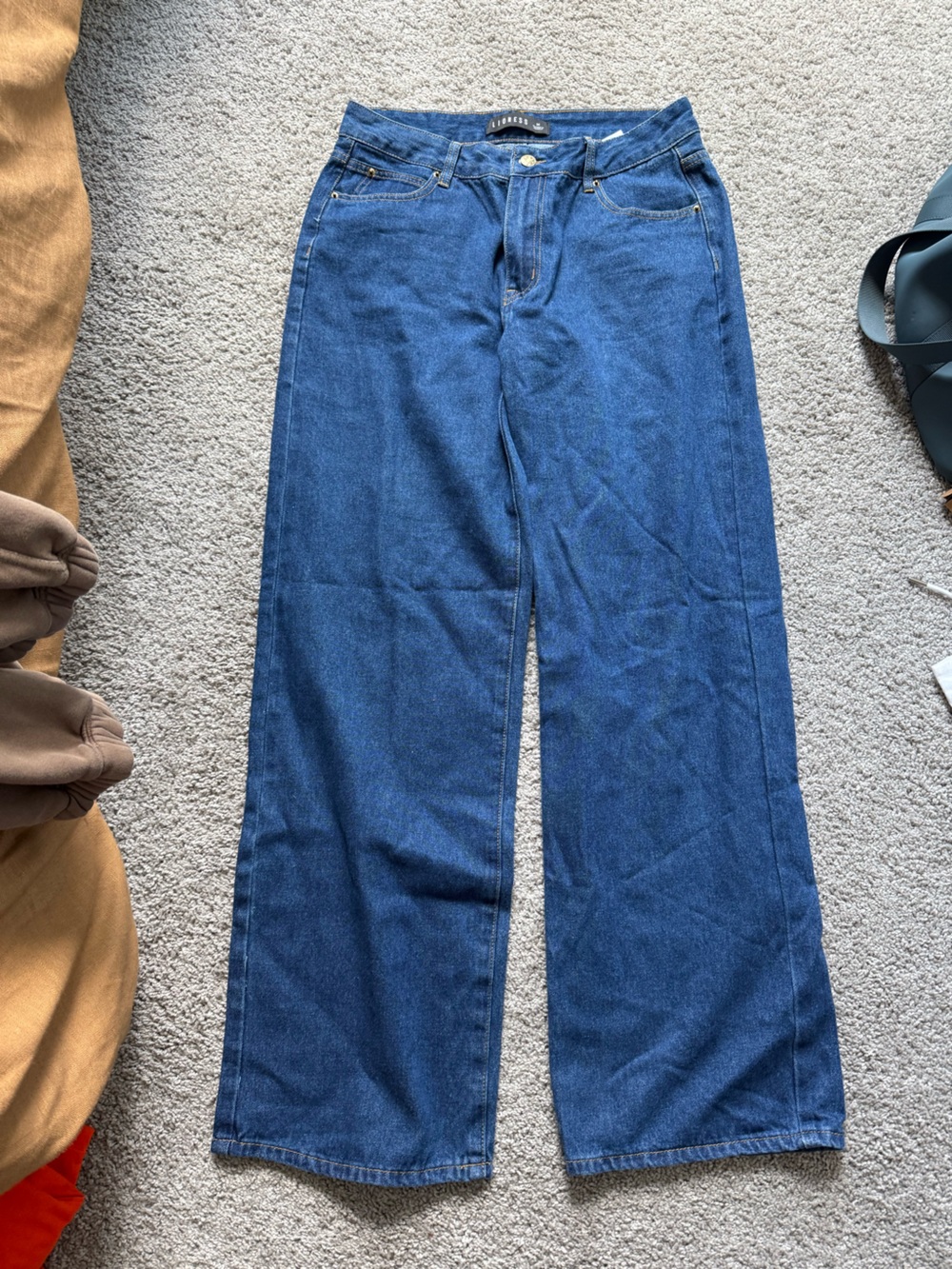 Lioness Blue Denim Mid-Rise Jeans